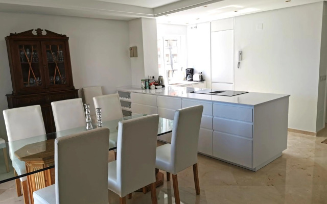 Marbella downtown next to the sea