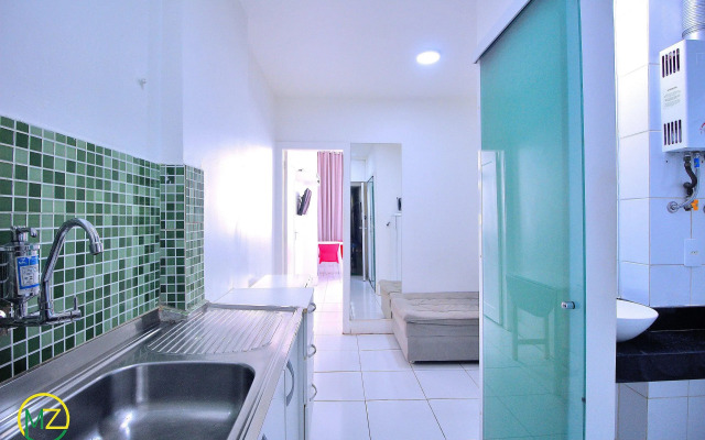 Studio vista mar para 4 pessoas em Copacabana