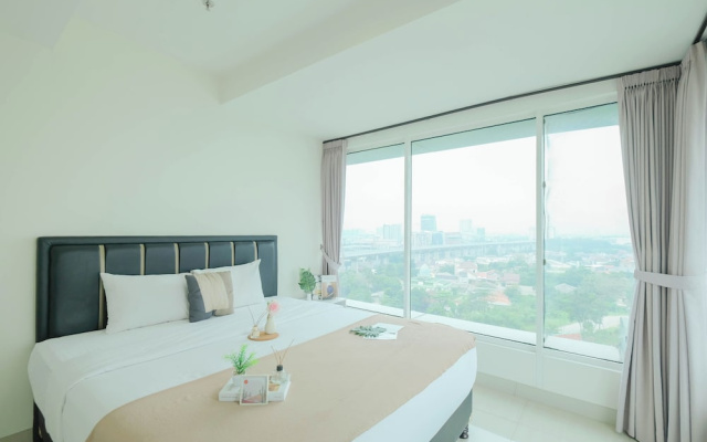 Modern Peach Touch 2Br At Grand Kamala Lagoon Apartment