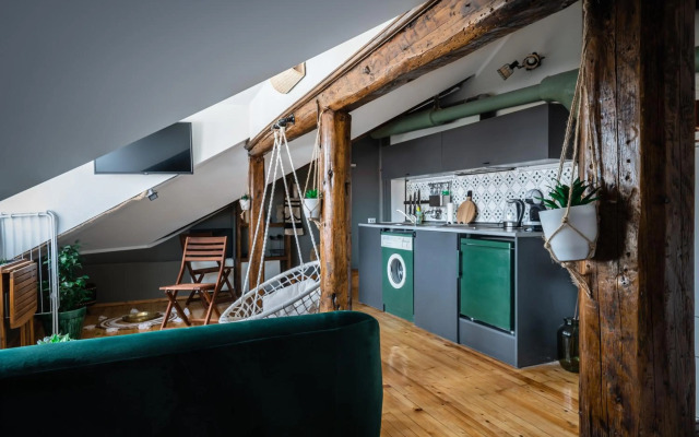 * The Sky-View Studio * in Cozy Boho Style