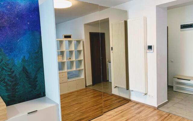 Quiet 1-bedroom apartment, free parking & gym