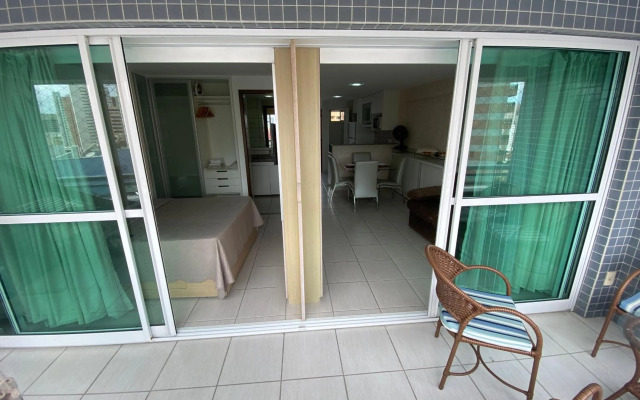 Apto Beira Mar 2 quartos com Maquina de Lavar Roupas