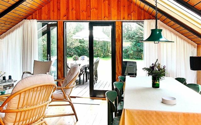 Modern Holiday Home With Roofed Terrace in Væggerløse