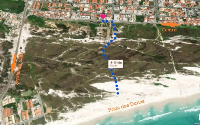 Apartamento Praia das Dunas, c WiFi, TV!