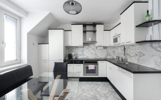 Vienna Roof Top Apartment with Terrace, Parking and AC