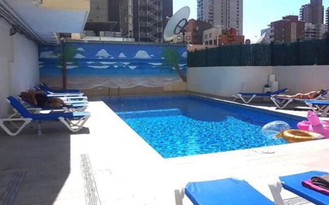 Apartment with One Bedroom in Benidorm, with Wonderful Sea View, Shared Pool, Balcony - 350 M From the Beach