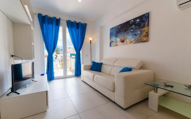 Apartment window on the sea