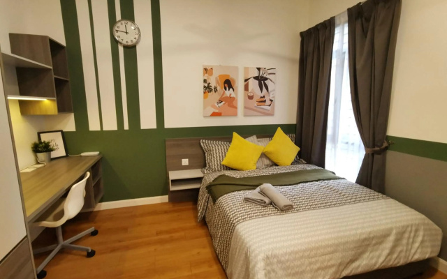HIJAU Geniehome 2BR Free 99mbps WIFI and Carpark at Utropolis Shah Alam – Guest Rooms – Shah Alam