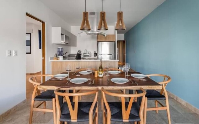 Apartments near the beach pool and gym