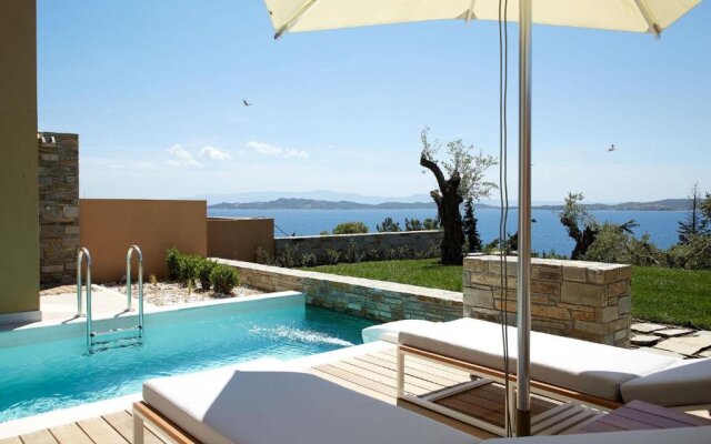 Excellent Halkidiki Villa Junior Pool Villa 2 1 Bedroom Stunning Sea Views Ouranoupoli