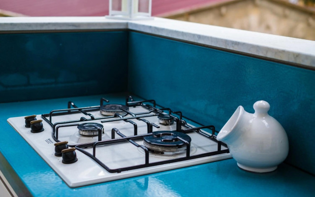 Apartment window on the sea