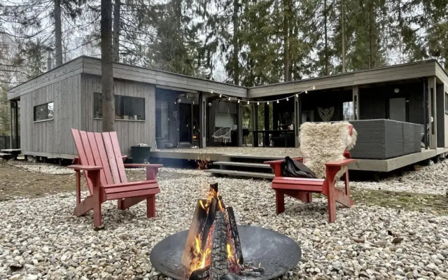 Fabulous chalet in a coniferous forest