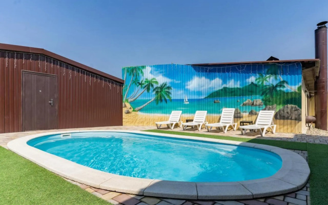 West House with swimming pool and sauna