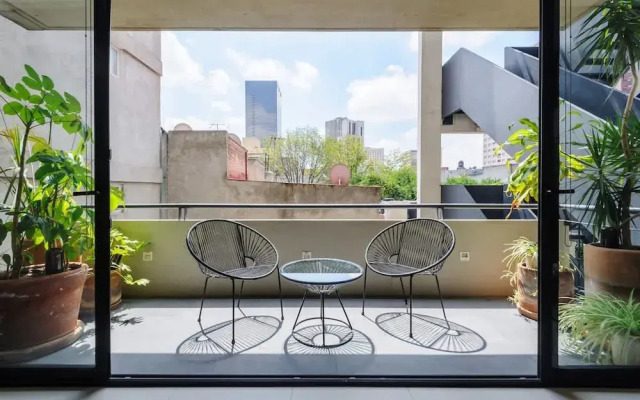 w Majestic 1BR w Balcony in Cuauht moc