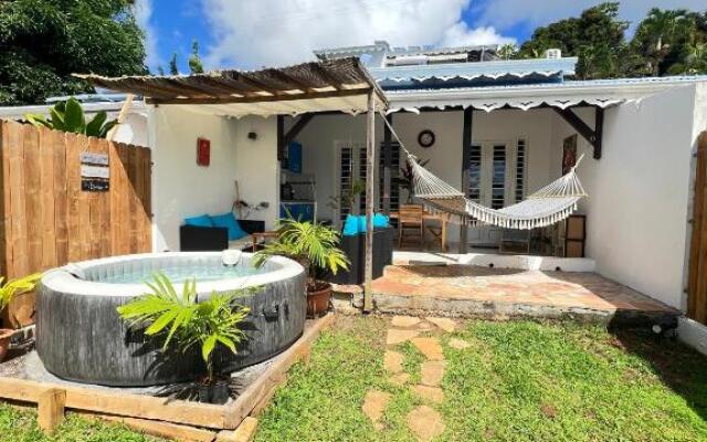 T2 paisible, jacuzzi, jardin