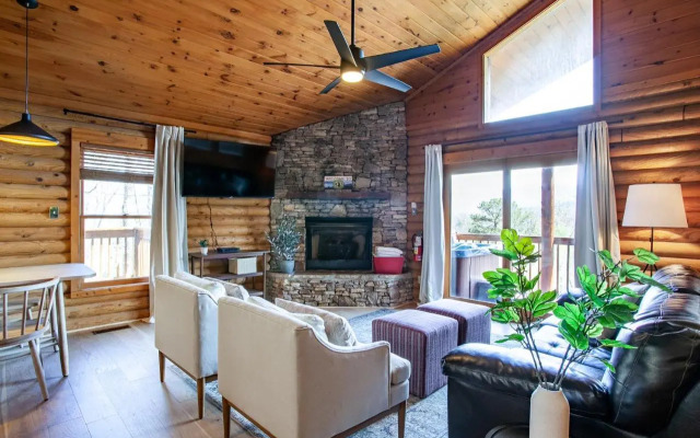 Constellation Station View Hot Tub Fireplace