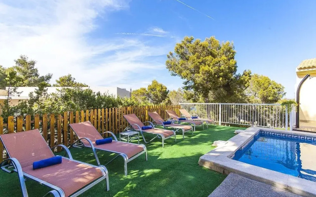 The Villa Located in Cala Vinyes, has a Private Pool