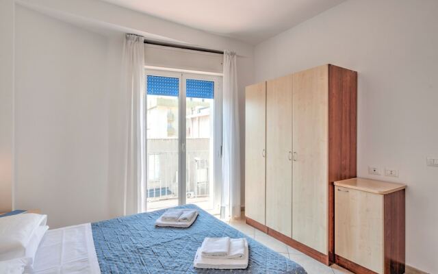 Homely Apartment In Rimini With Balcony