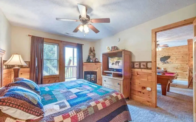 Fireside View - Two Bedroom Cabin