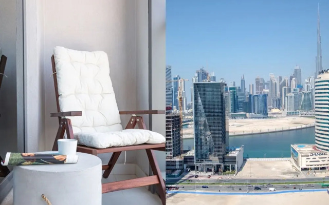 Stylish & Space-savvy 1BR Apt in Business Bay