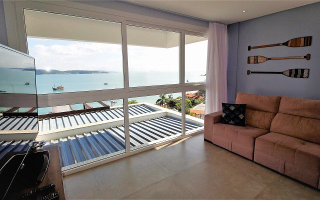 1080 - Apartamento com vista para o mar em Bombinhas