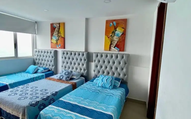 2 Bedroom Beachfront Apartment 2p1-al With Pool And Wifi - Apartment in Cartagena - Photo 5