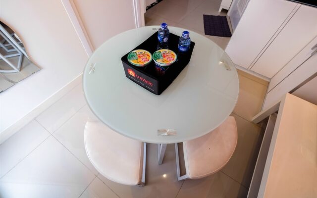 Furnished Green Pramuka 1BR Apartment with Modern Style and City View