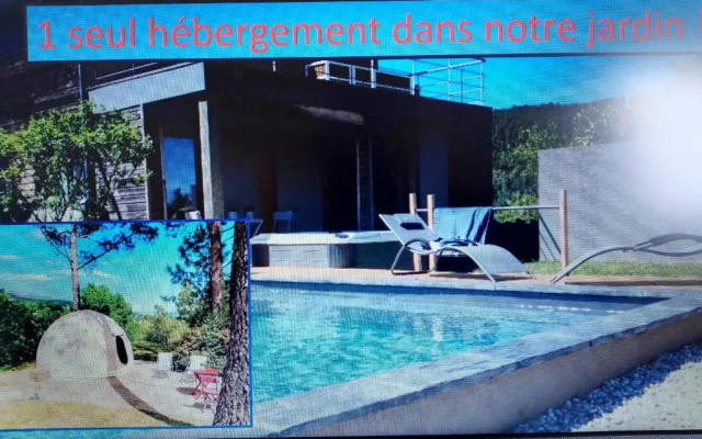 Les O de Privas 1 unique Tente Wigwam avec sa piscine privative xxx SPA avec supplement xxx - фото 2