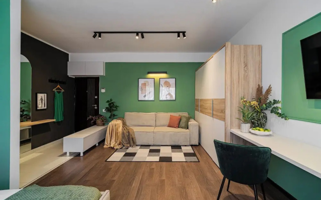 Cismigiu Park Studio - Fresh & Serene Flat with Light-Filled Interiors