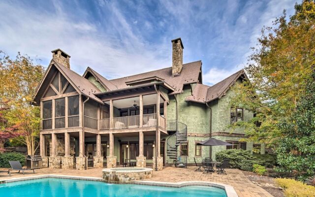 Pool & Mountain Views: Stunning Mill Spring Home!
