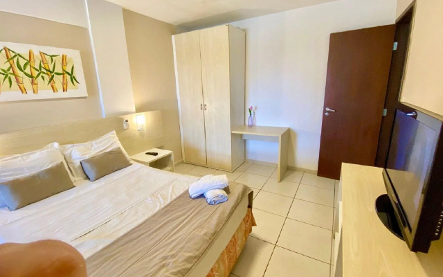 Terrazzo 110 Ponta Negra Praia Flat - NBI - 54 m2 - Smart Tv