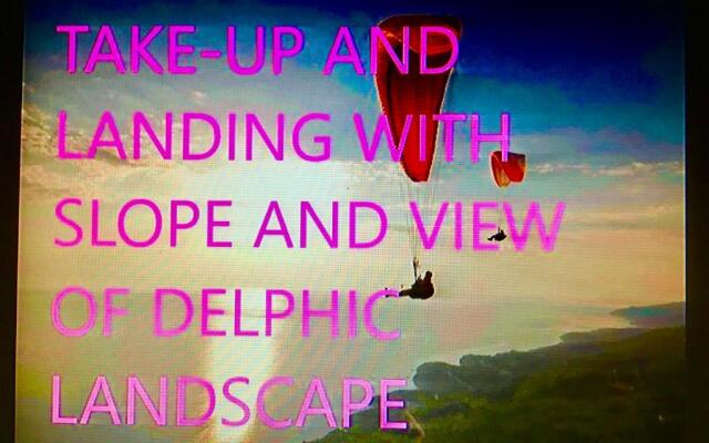 Delphi celebrity v i p the navel of the Earth, CENTER-DELPHI-penthouse galaxy&sky panoramic view, harmony&YOGA