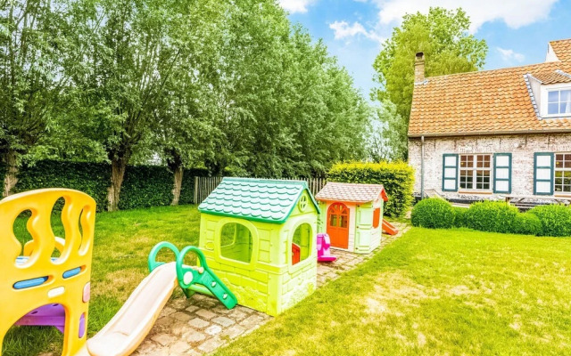 Historic Farmhouse Middle of Polder Landscape