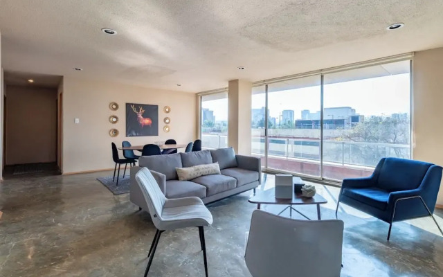 Polanco Flat - Laundry- Parking-elevator-sleeps 10