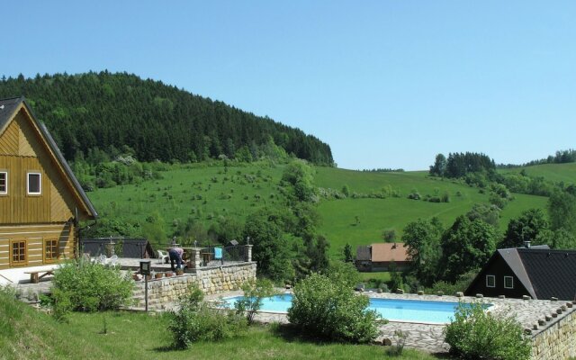 Comfortable Villa With Private Swimming Pool in the Hilly Landscape of Stupna