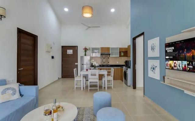 1BR w Pool Sauna Near Calangute Baga Beach
