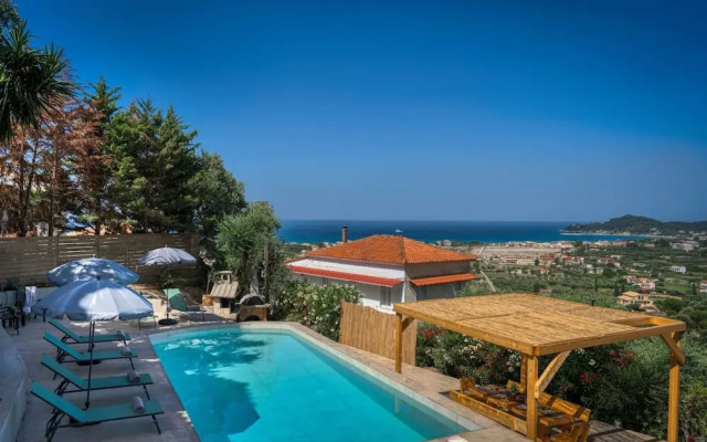 Zante Luxury Seaview Villa With Private Pool