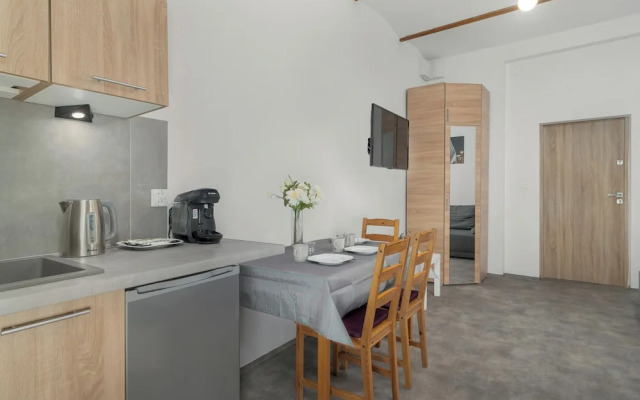 Grey and Beige Poznan Studio by Renters