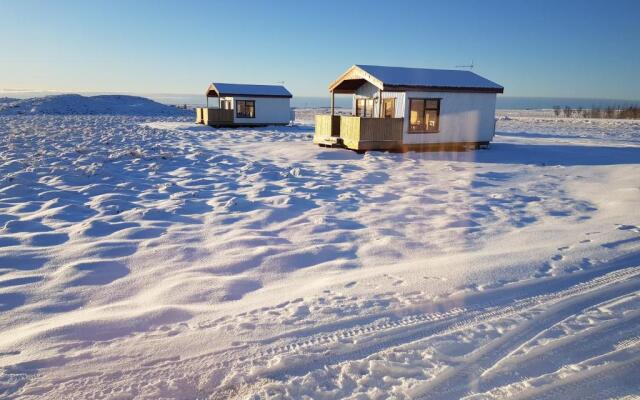 Hekla Cabin 1 Volcano and Glacier View