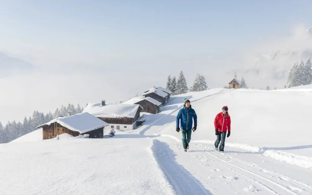 Retrowohnung mit Bergpanorama