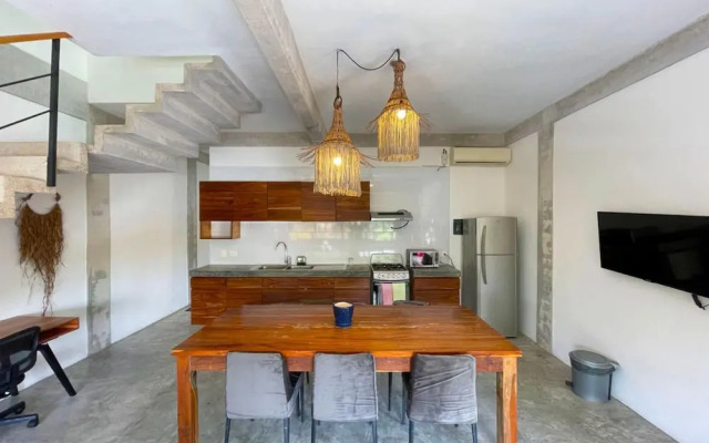 Jungle Duplex in Tulum Centre w Rooftop Patio Pool M