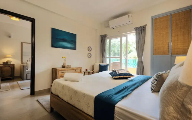 Alaya Stays Veera Marina 1BHK with Pool