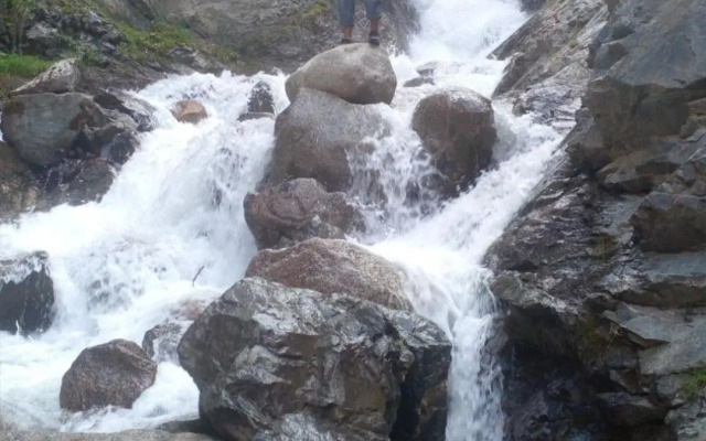 Waterfall in the yard