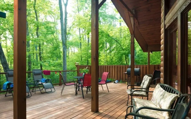 Deer Trail includes Sunken Hot Tub and Wood Fireplace by RedAwning