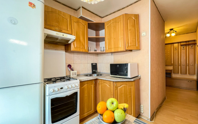 The apartment is located on Kaspiyskaya street 24 building 2