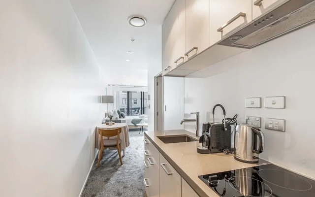 Central Studio + Private Balcony!