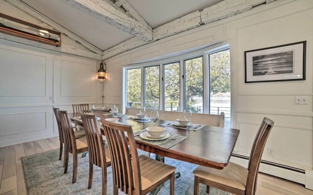 Tennis Court & 500' of Waterfront: Suttons Bay Gem