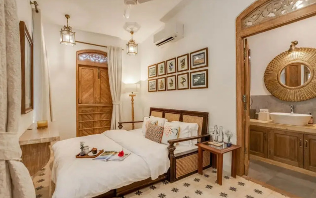 4bhk Villa in Siolim Pool Lush Forest View