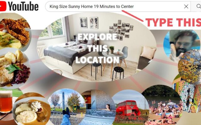 King Size Sunny Home 19 minutes to Center