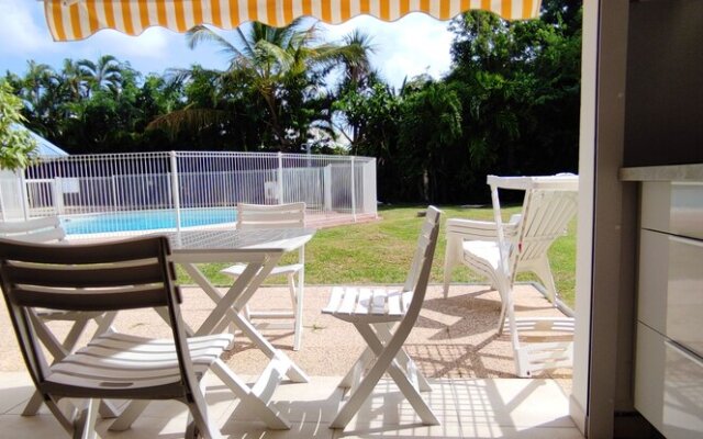 Studio In Saint Anne With Shared Pool Enclosed Garden And Wifi